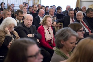 Zeitzeuge Rudi Gelbard und Zeitzeugin Käthe Sasso